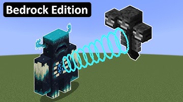 Minecraft warden vs bedrock wither - Warden sonic boom vs wither - Normal & Hard difficulty