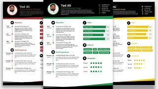 How to create an Awesome Elegant Resume template in Microsoft word 2019 | Elegant Resume