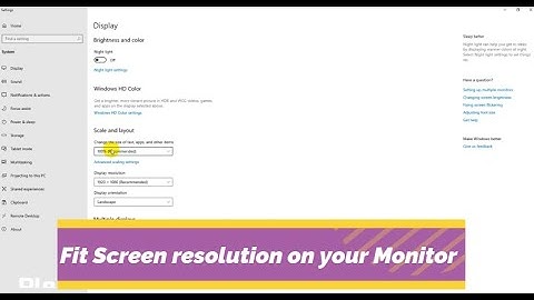 How to Fit Screen to Monitor windows || Fix Desktop Overscaling when Use a TV as Monitor 2022