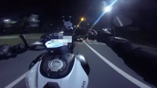 Yamaha MT-07 wheelies | Night ride | Wheelie | Full Dominator exhaust | Pure Sound | POV