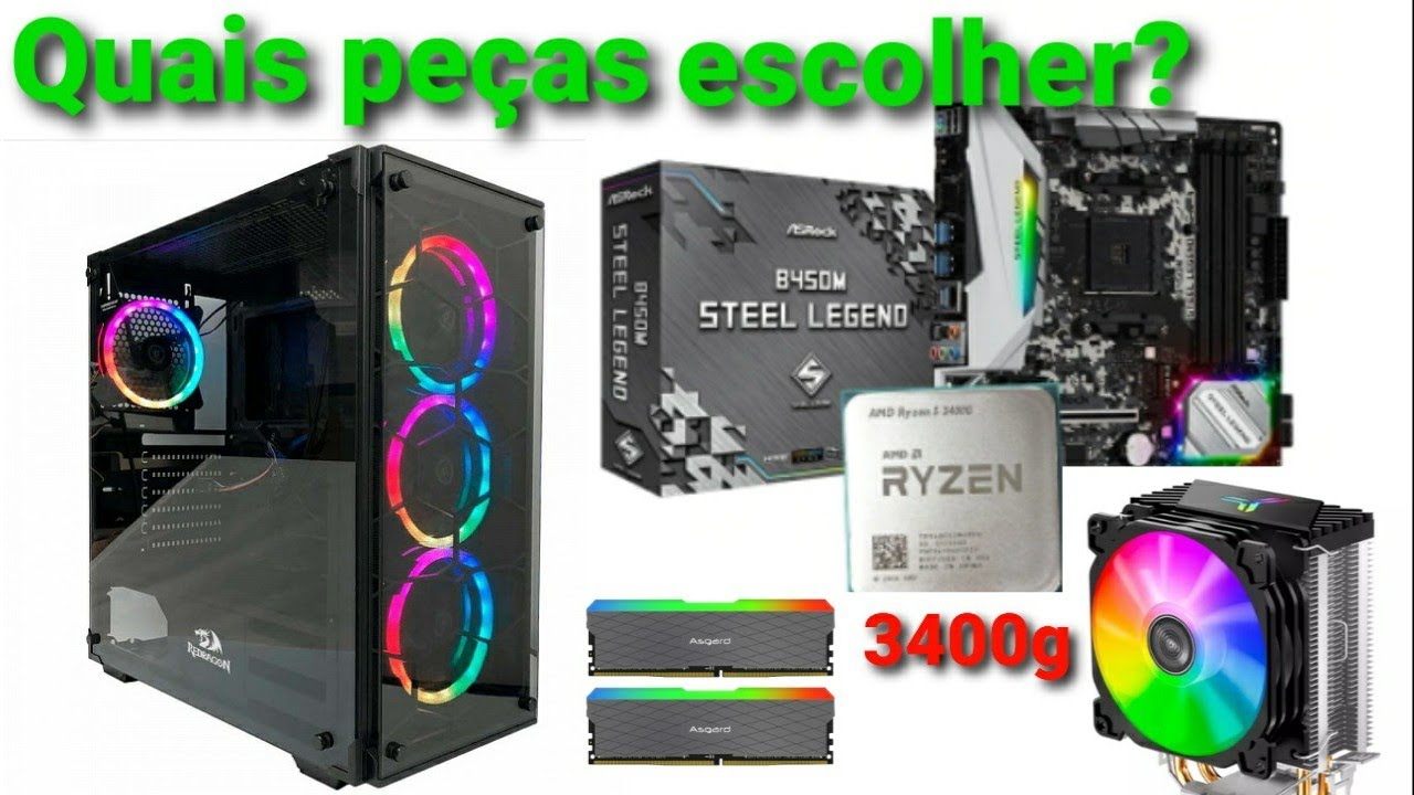 Pc Gamer Ice / Ryzen 5 5600G / 8GB DDR4 / SSD 240GB