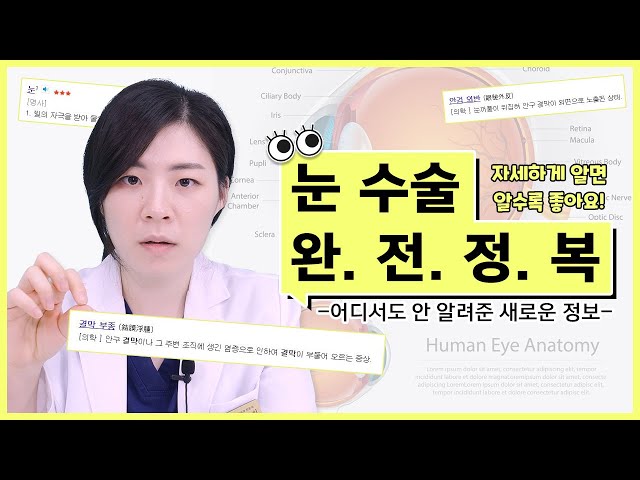 [눈수술] 어디서도 안 알려준 정보!🤫 알고 가면 손해 안 봅니다!🤭