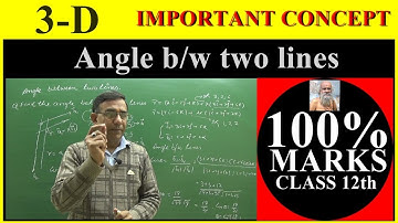 Class 12 Maths 3D Geometry  Angle between two lines