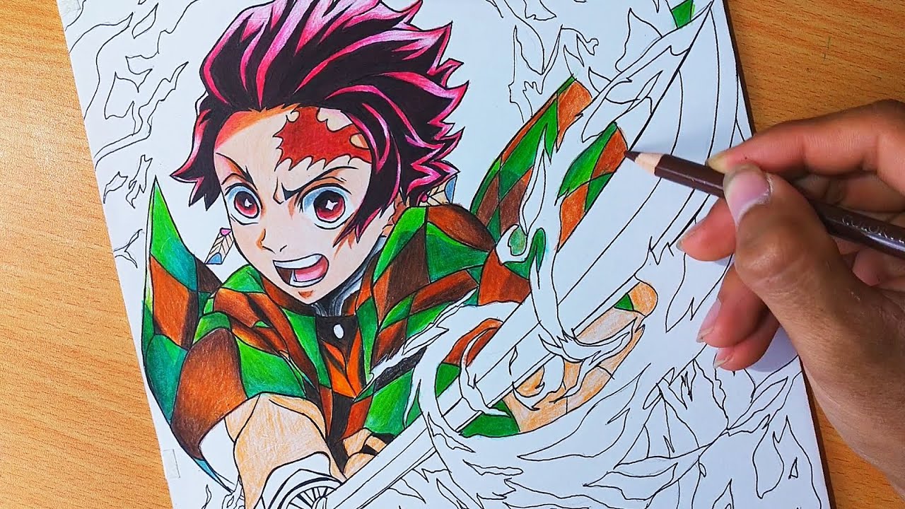 Kamado Tanjiro - Desenho de arthemiz - Gartic