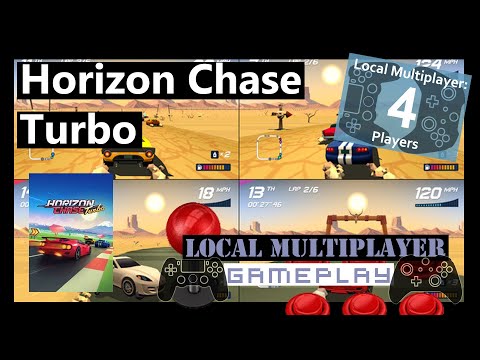 Horizon Chase Turbo 4 Player Local Multiplayer Xbox One - Gameplay