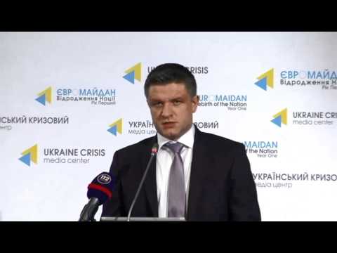 Dmytro Shymkiv. Ukraine Crisis Media Center, 5th of November 2014