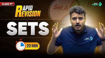 Sets Class 11 | Rapid Revision | Class 11th Maths Chapter-1 Revision | Kuldeep Sir🔥