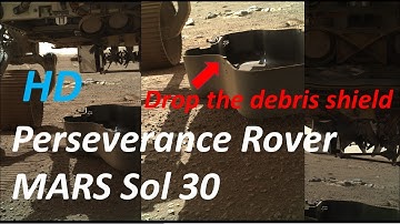 NASA MARS Perseverance Rover Images Sol 30-March 31Dropped Mars Helicopter Ingenuity’s debris shield