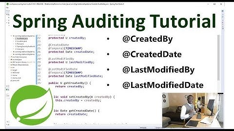 JPA Auditing Tutorial in Spring Boot - Step by Step