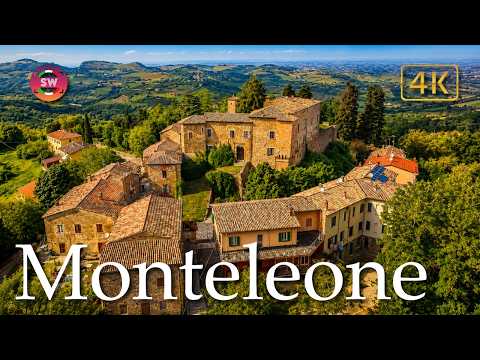 Monteleone (Emilia Romagna), Italy【Walking Tour】History in Subtitles - 4K