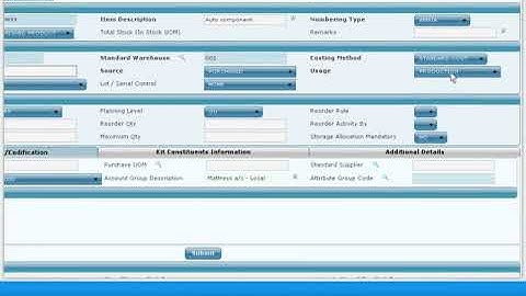 Creating an Item or a Product with Ramco ERP