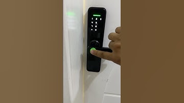 Como cadastrar digital em fechadura eletrônica? #casainteligente #fechaduraeletronica
