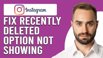 How To Fix Recently Deleted Option Not Showing On Instagram (Where Is Recently Deleted Icon On IG?)