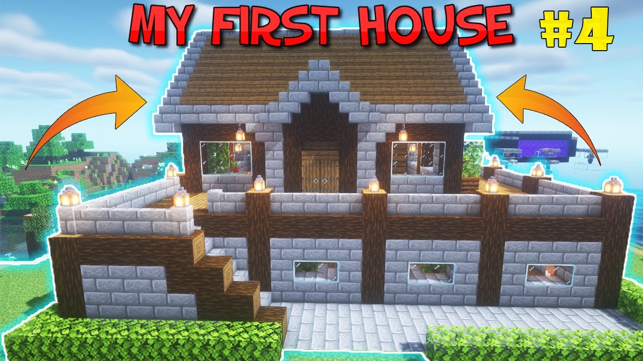| MAKING OUR FIRST HOUSE | MINECRAFT SURVIVAL GAMEPLAY #4 - YouTube