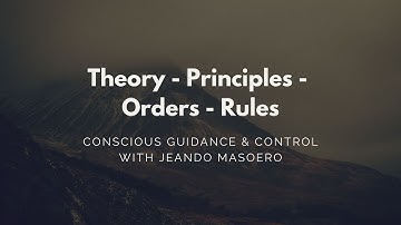 CGC #31: Theory, Principles, Orders & Rules – Initial Alexander Technique