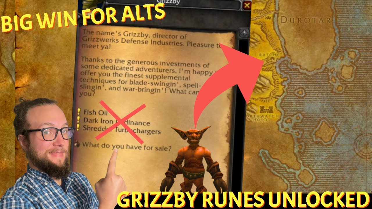 ALT Runes UNLOCKED! Grizzby Quests NOT REQUIRED | Season of Discovery ...