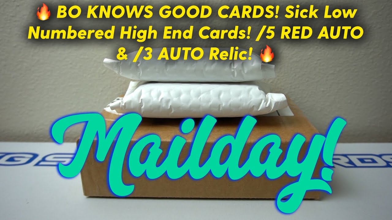 Mailday! 🔥 BO KNOWS GOOD CARDS! Sick Low Numbered High End Cards! /5 RED AUTO & /3 AUTO Relic! 🔥