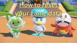 Pokemon Scarlet/Violet | How to Delete Save File | Start a New Game screenshot 4