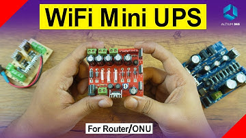 DIY WiFi Router/ONU Mini UPS Making At Home | Long Backup | @Altium365