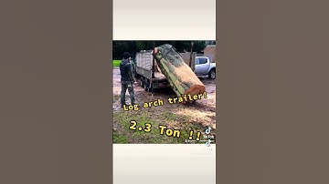 Log arch trailer #logarch #nature #tree #stihl #woodworking #arborist #carpenter