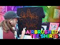 What happens when you use bleach to airbrush teeshirts?