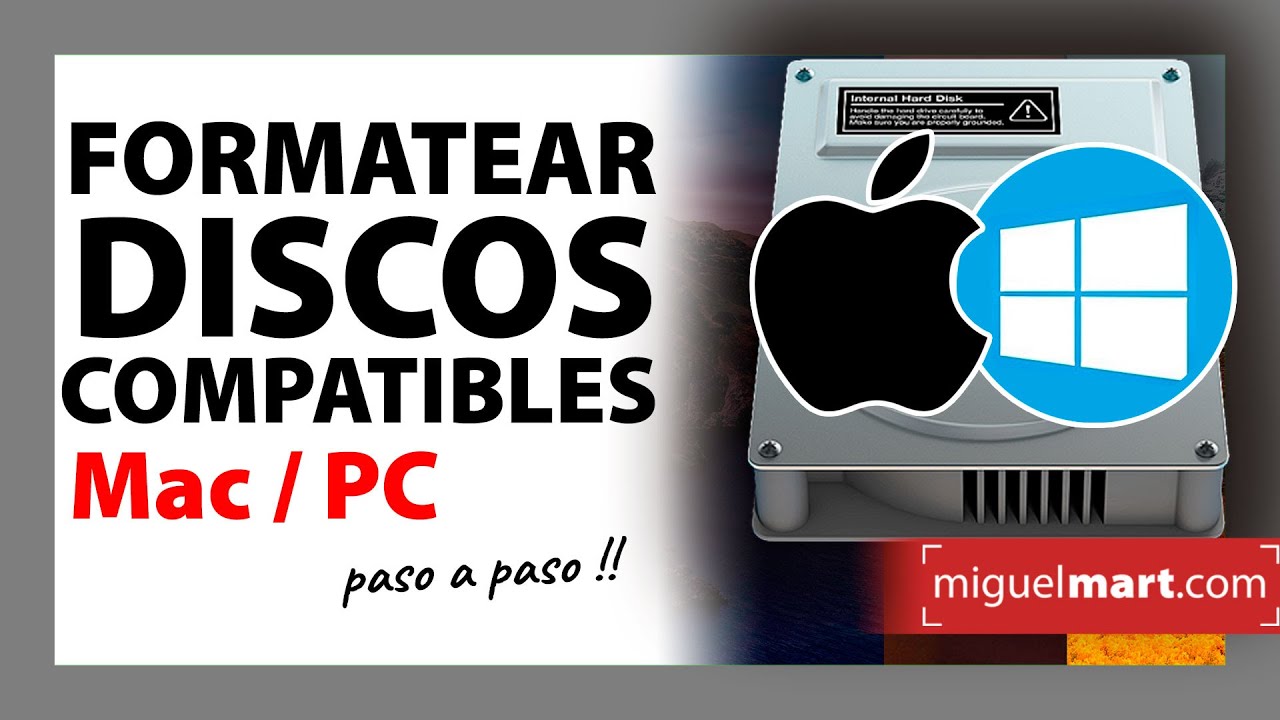 Cómo FORMATEAR DISCO para que sea COMPATIBLE con MAC y PC 2020