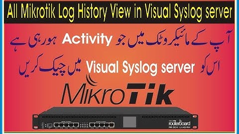 All Mikrotik Log History View in Visual Syslog server | How to install Visual Syslog server
