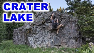 Juggy Boulder At Crater Lake National Park - Bouldering