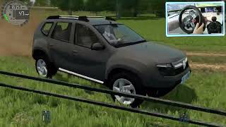 OFF-ROAD with Renault Duster - City Car Driving - Logitech g29 steeringwheel + shifter cam screenshot 4