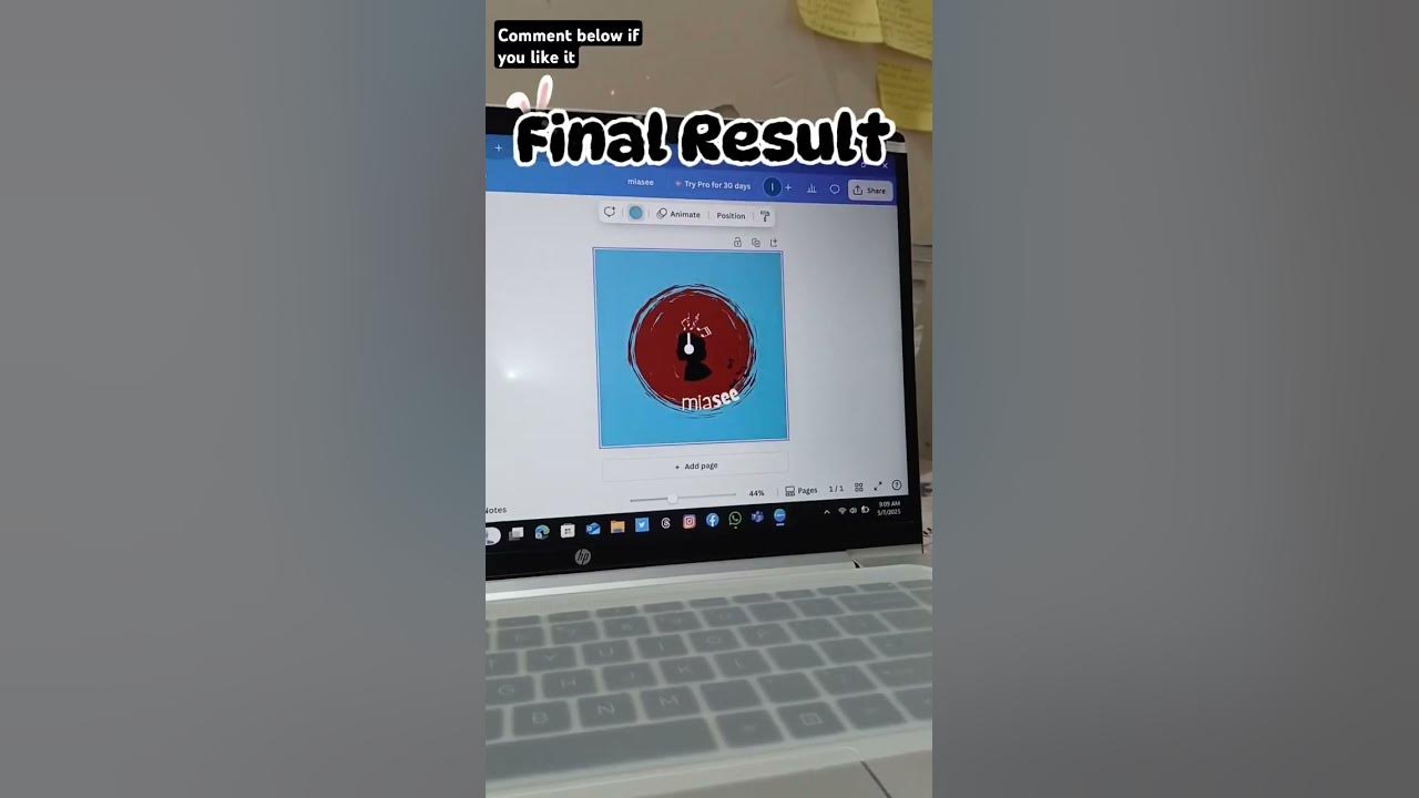 Canva logo design#music #song #thatssotrue #canva #design #miasee#isheealam #fypシ゚viral #fyp #trend