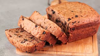 EGGLESS WHOLE WHEAT BANANA CAKE | BANANA CHOCOLATE CHIPS CAKE | WHOLE WHEAT CAKE | WITHOUT OVEN