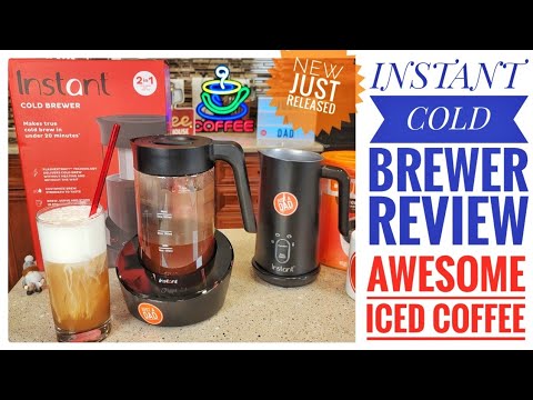 Review Instant Pot Cold Brew Coffee Maker AMAZING ICED COFFEE With Instant  Milk Frohter 