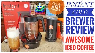 Review Instant Pot Cold Brew Coffee Maker  AMAZING ICED COFFEE With Instant Milk Frohter