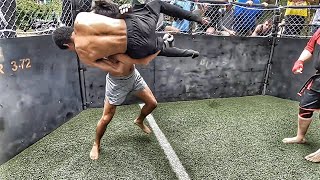 He Puts His Boxing Up Against A Wrestler... You Wont Believe It