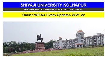 Exam Updates Shivaji University Kolhapur परीक्षा विभाग शिवाजी विद्यापीठ Online Exam