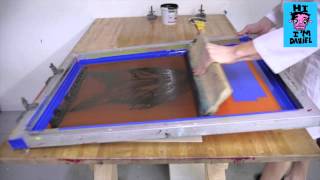 Celebrity 2 Color Screen Print - how to do it with one screen - Hi, I'm Daniel TV Wealth