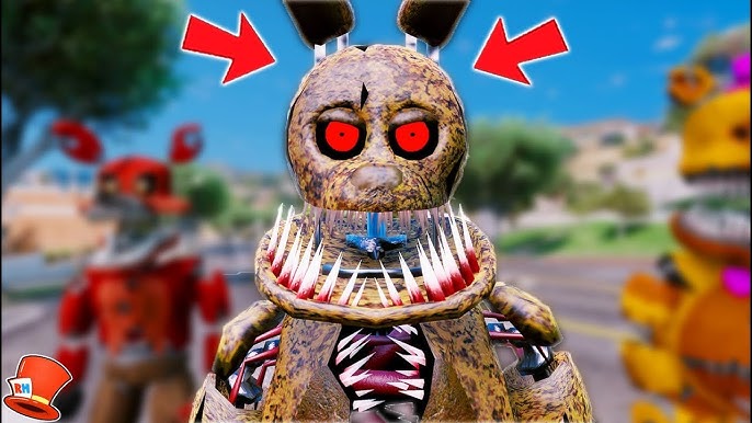 NEW* EL CHIP FREDDY ANIMATRONIC! (GTA 5 Mods FNAF RedHatter) 