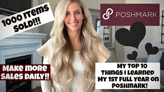 How to Increase Poshmark Sales for Beginners * Selling Tips & What I learned after 1000 Sales!