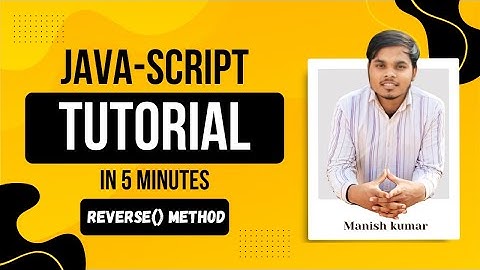 🚀 "JavaScript reverse() Method Explained in 1 Minute | Real-Life Example!" #javascript
