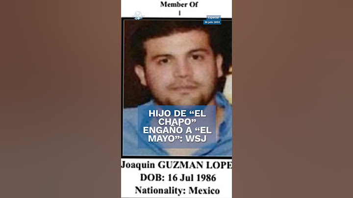 "Chapito" fue el que engañó a "El Mayo" para que volara: WSJ #shorts
