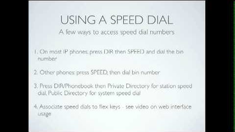 Speed Dial Setup and Use for the LG Ericsson iPECS LIK Phone System