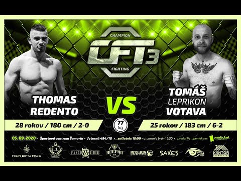 Thomas Redento CHAMPION FIGHTING 3 - THOMAS REDENTO VS TOMÁŠ VOTAVA - 05.09.2020 - YouTube