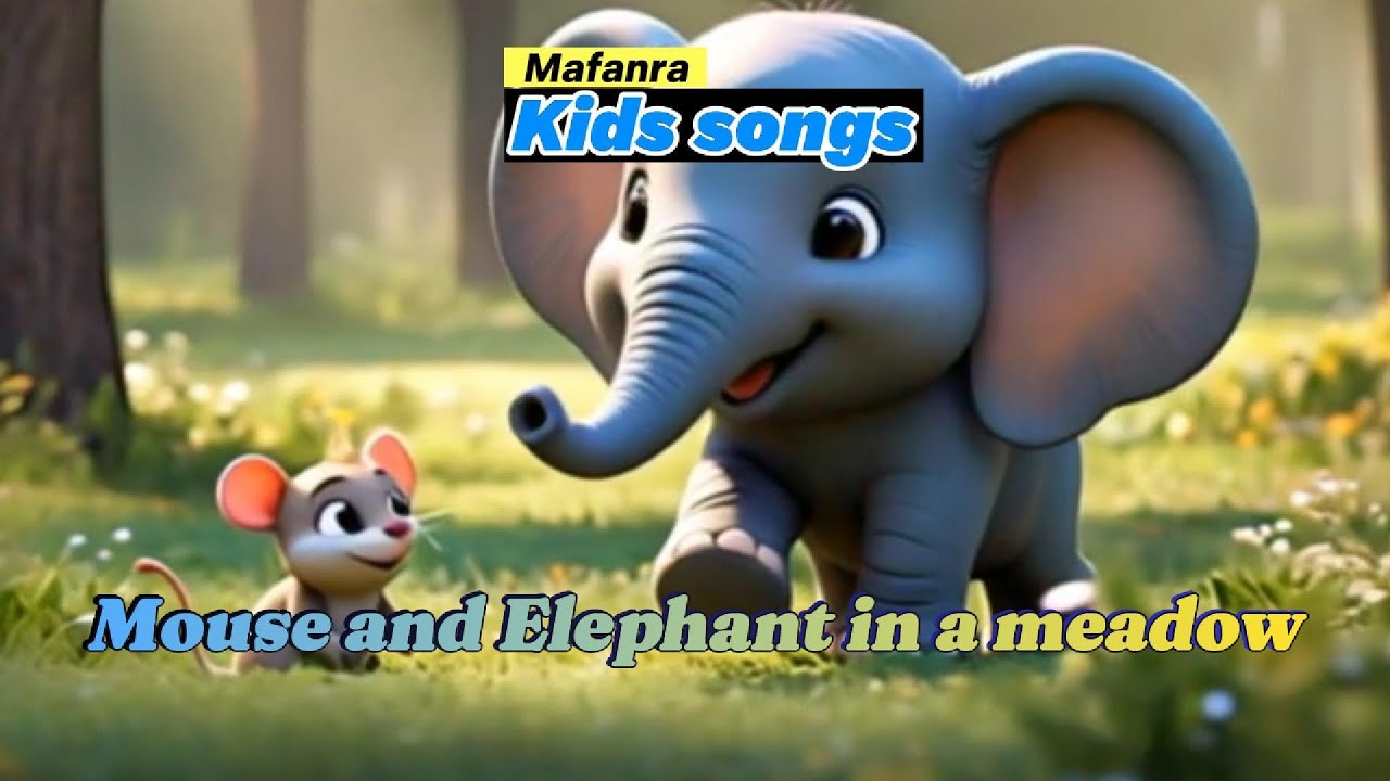 Mouse and Elephant in a meadow | @Mafanrakidssongs  Nursery Rhymes & Kids Songs | full with lyric