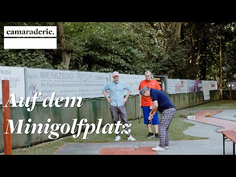 Auf dem Minigolfplatz mit einem mehrfachen Weltmeister