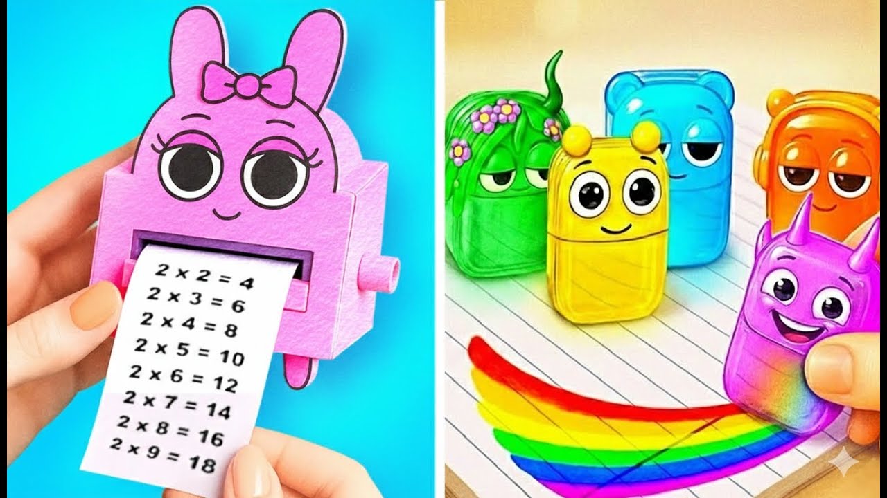 Prepare-se para a Escola com Sprunki! 🎒💡 Ideias Criativas de Papel Faça Você Mesmo! ✨✂️