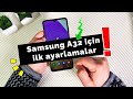 Samsung Galaxy A32 5G İçin ilk ayarlamalar ve Özellikleri. Samsung Android 11 one ui 3.1 Özellikleri