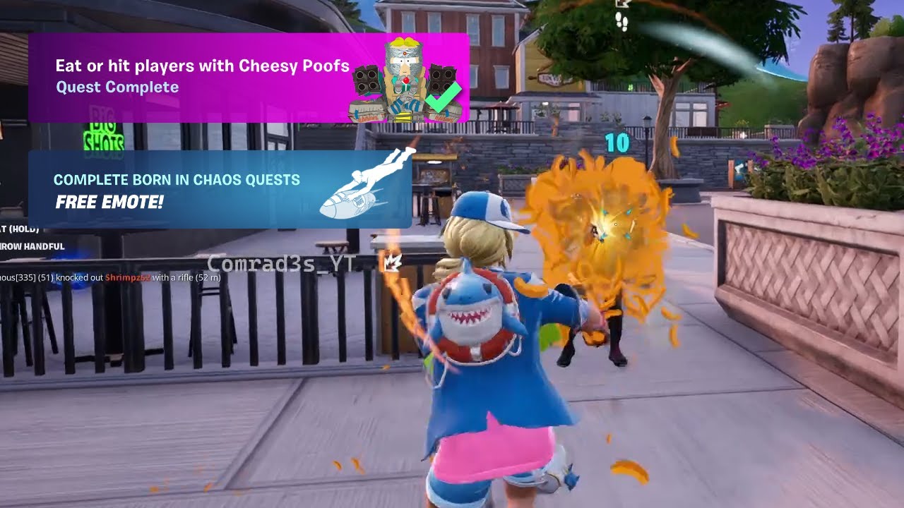 How to EASILY Eat or hit players with Cheesy Poofs Fortnite