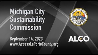 Michigan City Sustainability Commission September 14 2023