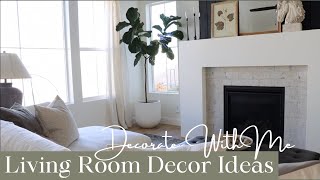 Living Room Decorate With Me || Decorating My Living Room With A Castlery Sectional!