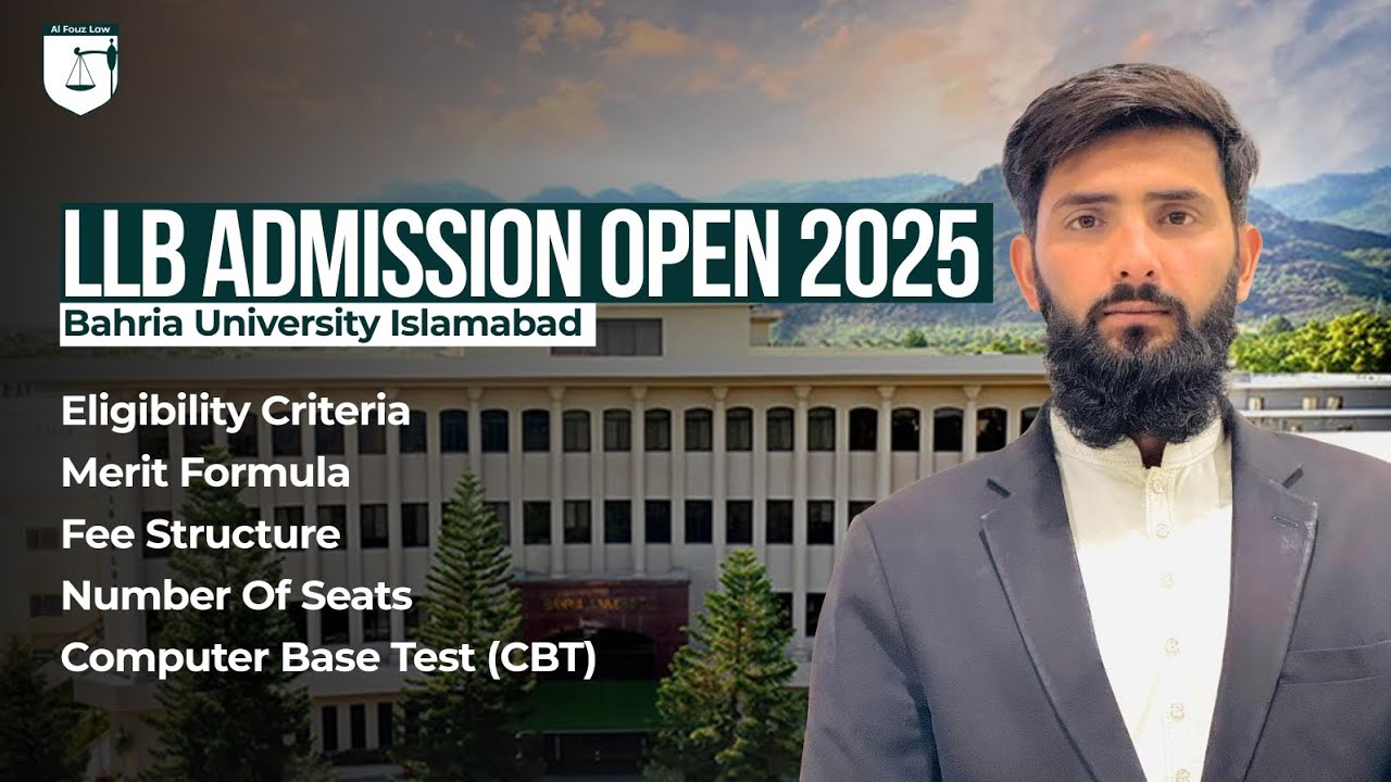 Bahria University Law (LLB) Admission 2025 